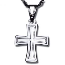 Flared Cross - Sterling Silver