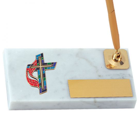 United Methodist Cross Pen Stand