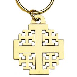 Jerusalem Cross Keyring