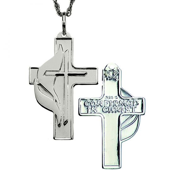 United Methodist Confirmation Cross - Sterling Silver