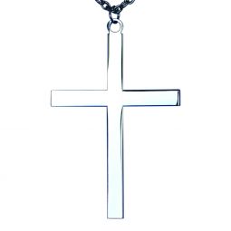 2 1/2" Silver Plated Latin Cross
