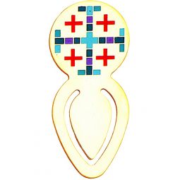 Latin Cross Five Ribbon Bookmark, Latin Cross Ribbon Bookmarks