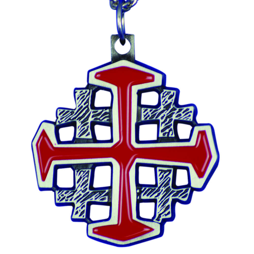 Brown Wood Cross Necklace – Red Zone