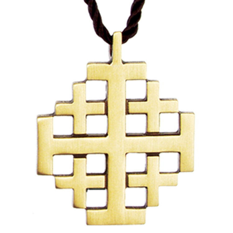 LBC27 Details about   Jerusalem 5 Fold Cross Pendants Antique Brass & Black Patina Colors