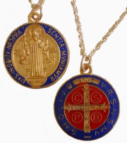 St. Benedict Gold Plated Pendant