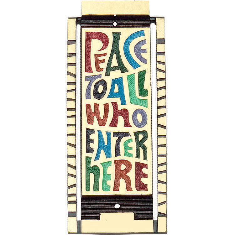 Peace To All Door Knocker | Christian Gifts | Terra Sancta Guild