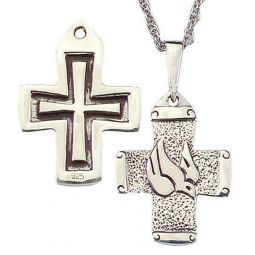 Scripture Cross - Sterling Silver