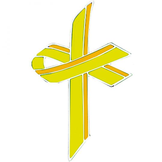 Yellow Awareness Cross