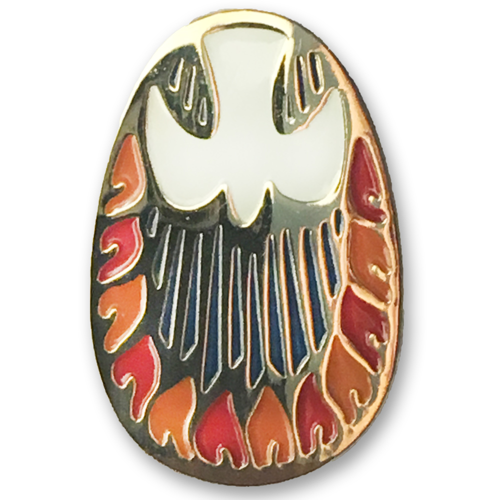 Holy Spirit Confirmation Lapel Pin Descending Dove Confirmation Pins