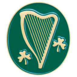 Irish Harp & Shamrock Lapel Pin