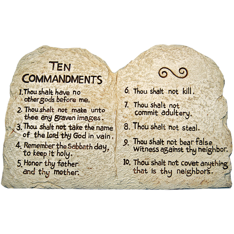 Ten Commandments Plaque: Terra Sancta Guild