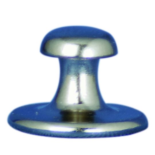 Short Shank Silver Collar Button
