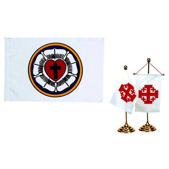 Lutheran Banner Desk Flag