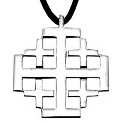 Stainless Steel Jerusalem Cross
