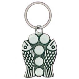 Fish and Loaves Key Tag