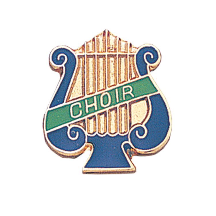 Music Lyre Choir Pin Terra Sancta Guild