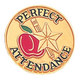 Perfect Attendance Pin