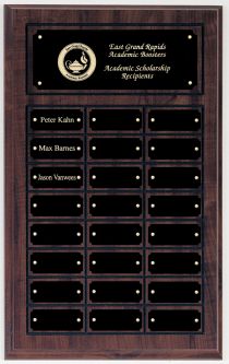 Cherry Finish Perpetual Plaques