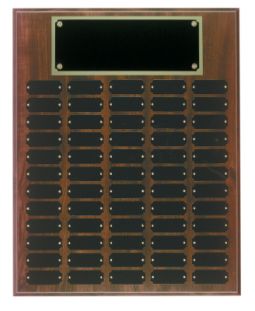 Cherry Finish Completed Perpetual Plaques