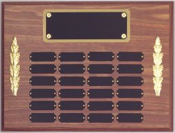 Walnut Perpetual Plaque- Decorated